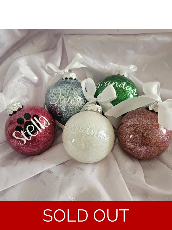Christmas Glitter Baubles